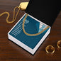 To My Dad You Only Know About Half of it Love Cuban Chain-Express Your Love Gifts