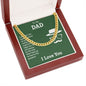 To My Dad You're the Greatest Cuban Chain-Express Your Love Gifts