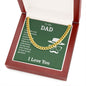 To My Dad You're the Greatest Cuban Chain-Express Your Love Gifts