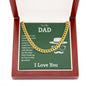 To My Dad You're the Greatest Cuban Chain-Express Your Love Gifts