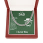 To My Dad You're the Greatest Cuban Chain-Express Your Love Gifts