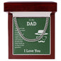 To My Dad You're the Greatest Cuban Chain-Express Your Love Gifts