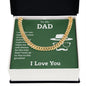 To My Dad You're the Greatest Cuban Chain-Express Your Love Gifts
