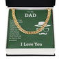To My Dad You're the Greatest Cuban Chain-Express Your Love Gifts