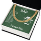 To My Dad You're the Greatest Cuban Chain-Express Your Love Gifts