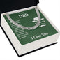 To My Dad You're the Greatest Cuban Chain-Express Your Love Gifts
