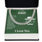 To My Dad You're the Greatest Cuban Chain-Express Your Love Gifts