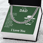To My Dad You're the Greatest Cuban Chain-Express Your Love Gifts