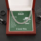 To My Dad You're the Greatest Cuban Chain-Express Your Love Gifts