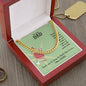 To My Dad You're the Man Cuban Chain-Express Your Love Gifts