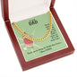 To My Dad You're the Man Cuban Chain-Express Your Love Gifts
