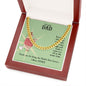 To My Dad You're the Man Cuban Chain-Express Your Love Gifts
