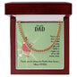 To My Dad You're the Man Cuban Chain-Express Your Love Gifts