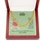 To My Dad You're the Man Cuban Chain-Express Your Love Gifts