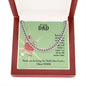 To My Dad You're the Man Cuban Chain-Express Your Love Gifts