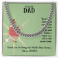 To My Dad You're the Man Cuban Chain-Express Your Love Gifts
