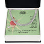 To My Dad You're the Man Cuban Chain-Express Your Love Gifts