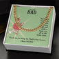To My Dad You're the Man Cuban Chain-Express Your Love Gifts