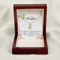 To My Daughter Ability to See Alluring Ribbon Necklace Message Card-Express Your Love Gifts
