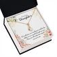 To My Daughter Ability to See Alluring Ribbon Necklace Message Card-Express Your Love Gifts