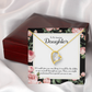 To My Daughter Ability to See Forever Necklace w Message Card-Express Your Love Gifts