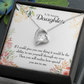 To My Daughter Ability to See Yourself Forever Necklace w Message Card-Express Your Love Gifts