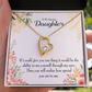 To My Daughter Ability to See Yourself Forever Necklace w Message Card-Express Your Love Gifts