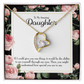 To My Daughter Ability to See Forever Necklace w Message Card-Express Your Love Gifts