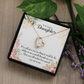 To My Daughter Ability to See Yourself Forever Necklace w Message Card-Express Your Love Gifts