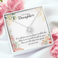 To My Daughter Ability to See Infinity Knot Necklace Message Card-Express Your Love Gifts
