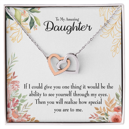 To My Daughter Ability to See Inseparable Necklace-Express Your Love Gifts