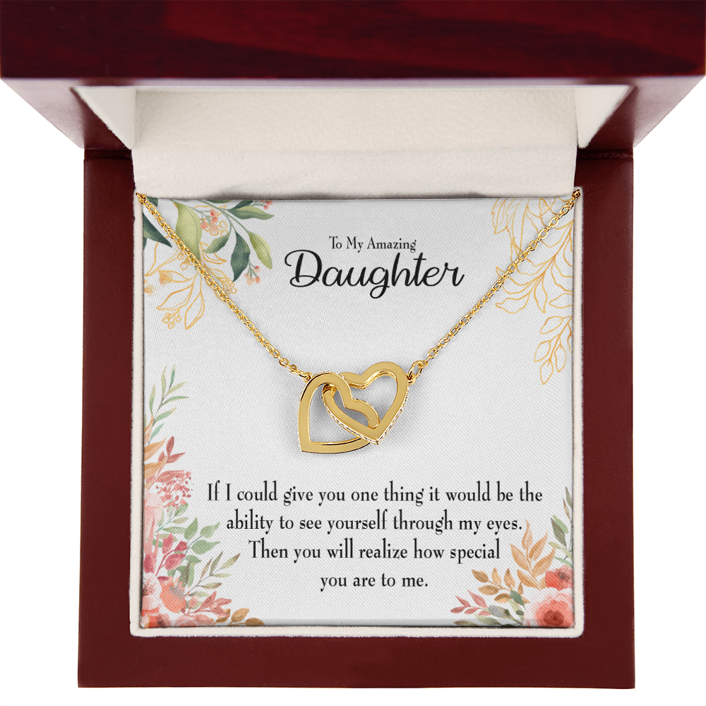To My Daughter Ability to See Inseparable Necklace-Express Your Love Gifts