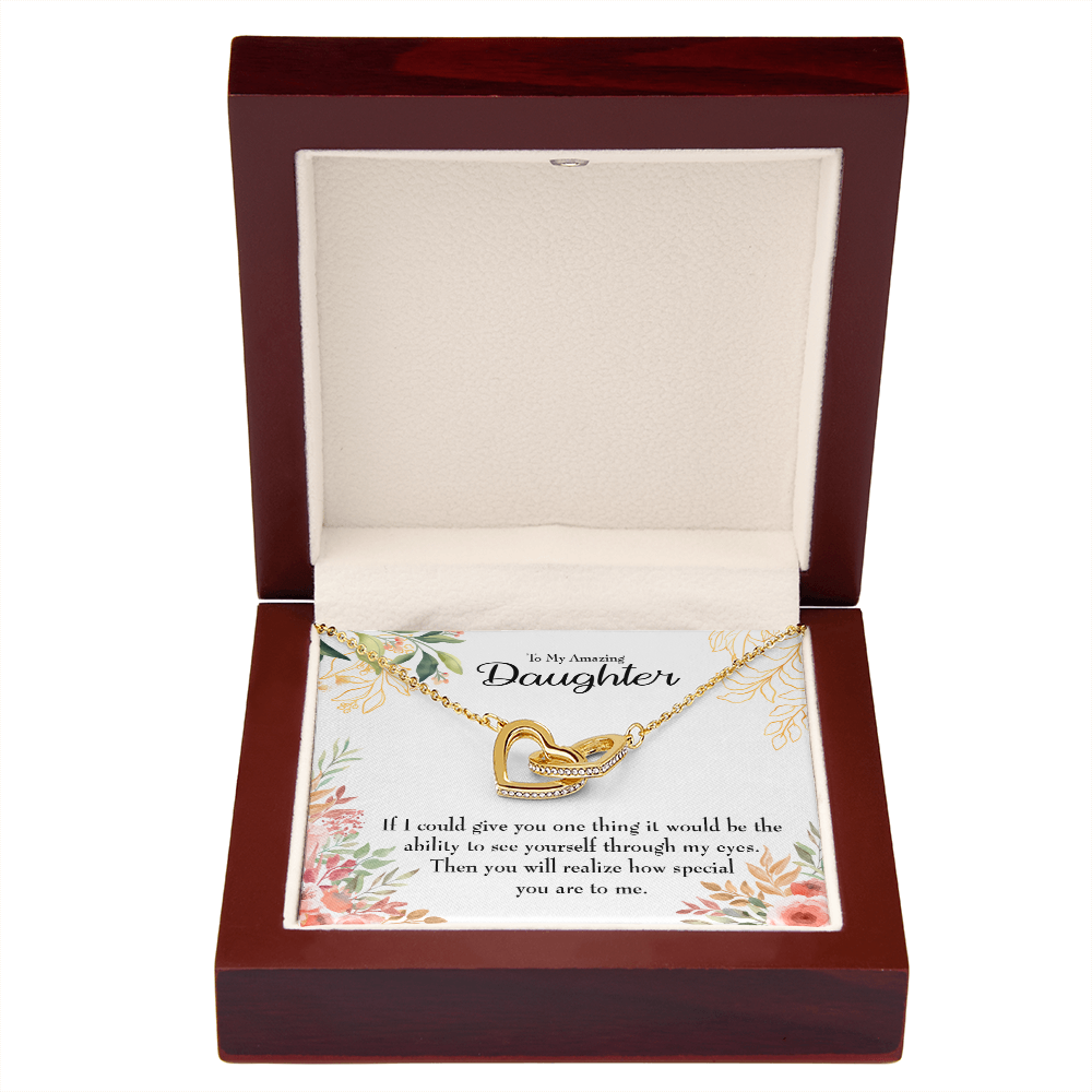 To My Daughter Ability to See Inseparable Necklace-Express Your Love Gifts