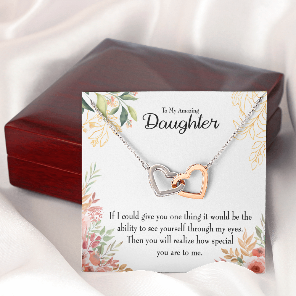To My Daughter Ability to See Inseparable Necklace-Express Your Love Gifts