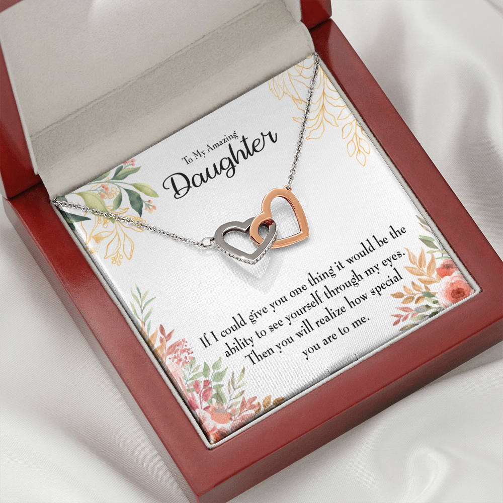 To My Daughter Ability to See Inseparable Necklace-Express Your Love Gifts