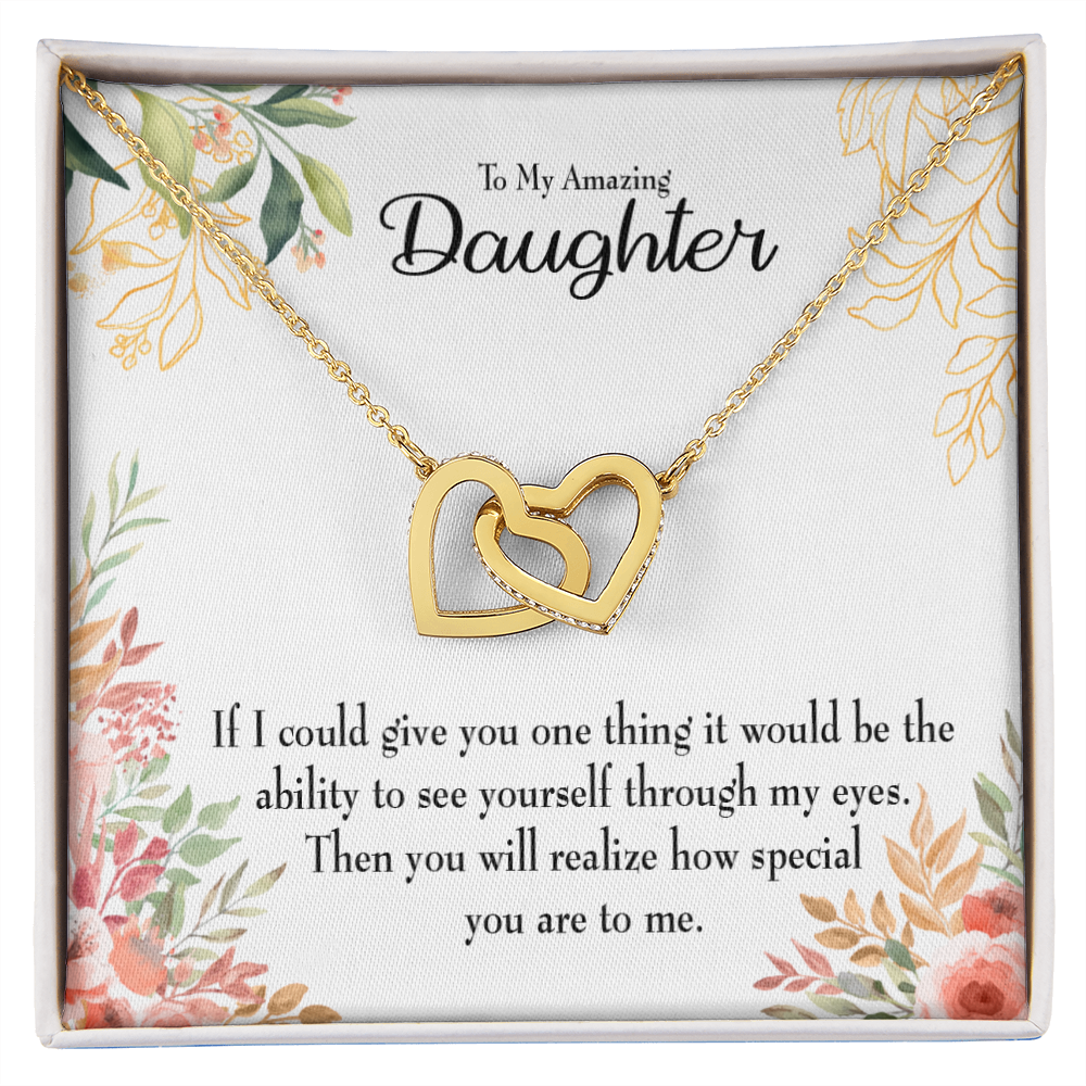 To My Daughter Ability to See Inseparable Necklace-Express Your Love Gifts