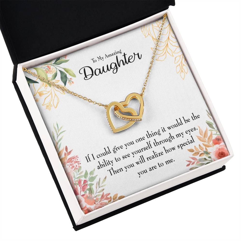 To My Daughter Ability to See Inseparable Necklace-Express Your Love Gifts