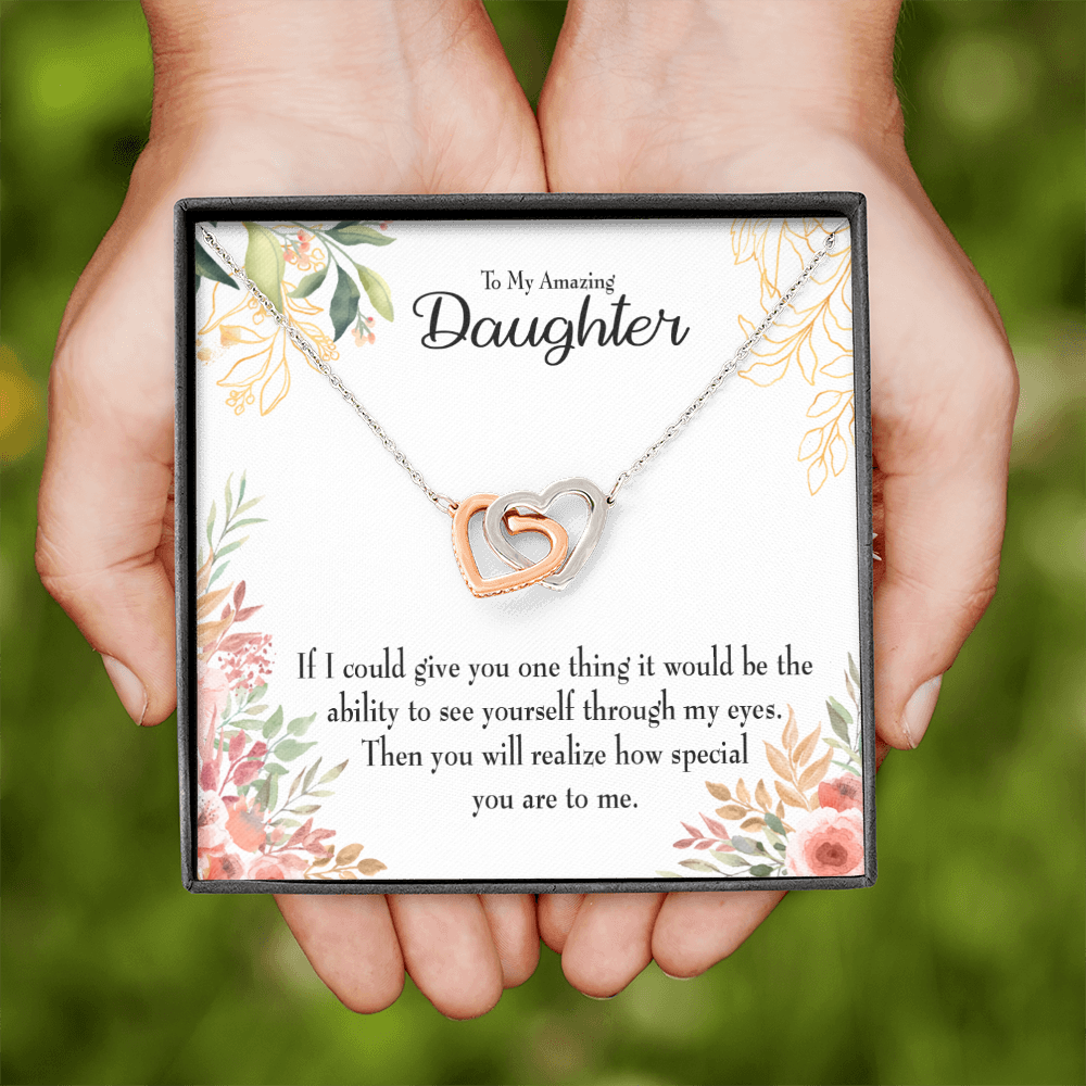To My Daughter Ability to See Inseparable Necklace-Express Your Love Gifts