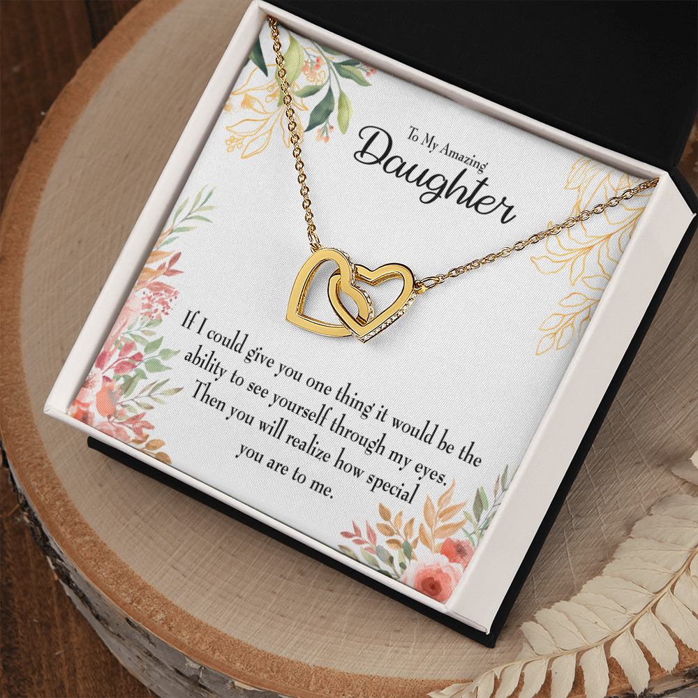 To My Daughter Ability to See Inseparable Necklace-Express Your Love Gifts