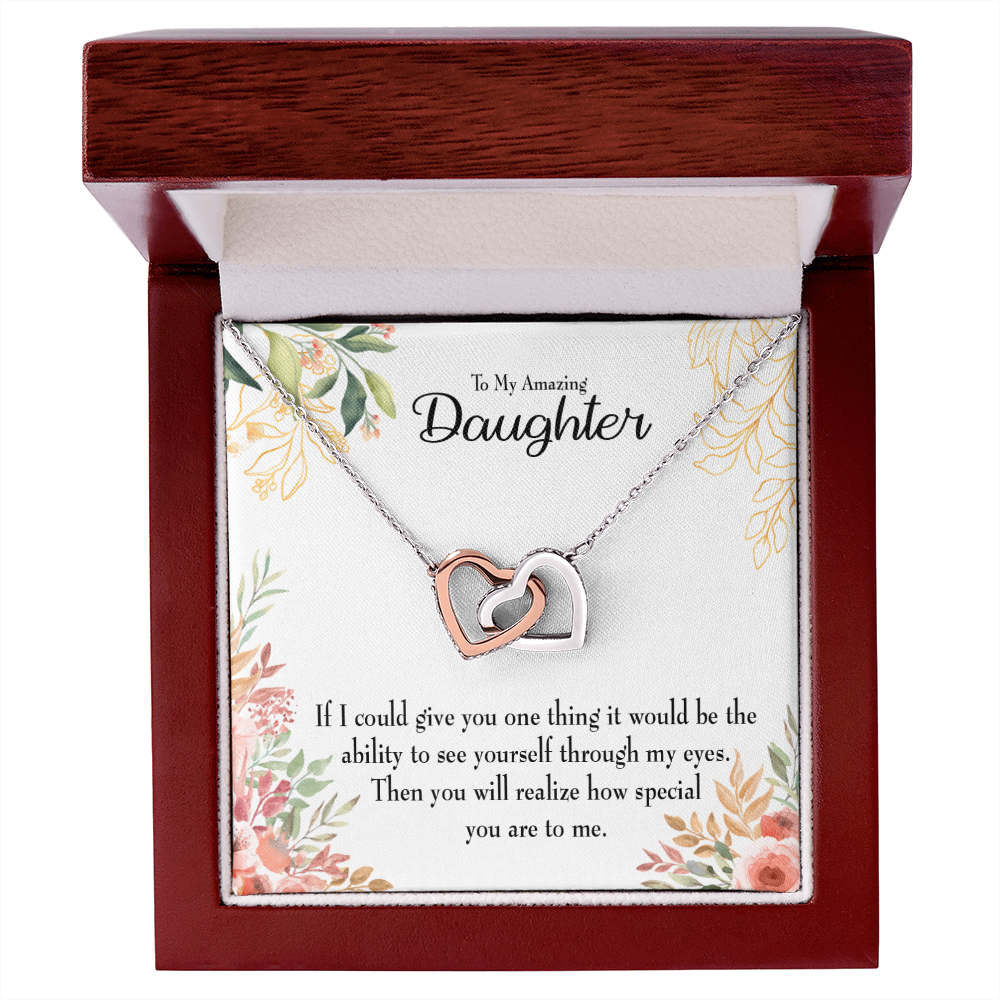 To My Daughter Ability to See Inseparable Necklace-Express Your Love Gifts