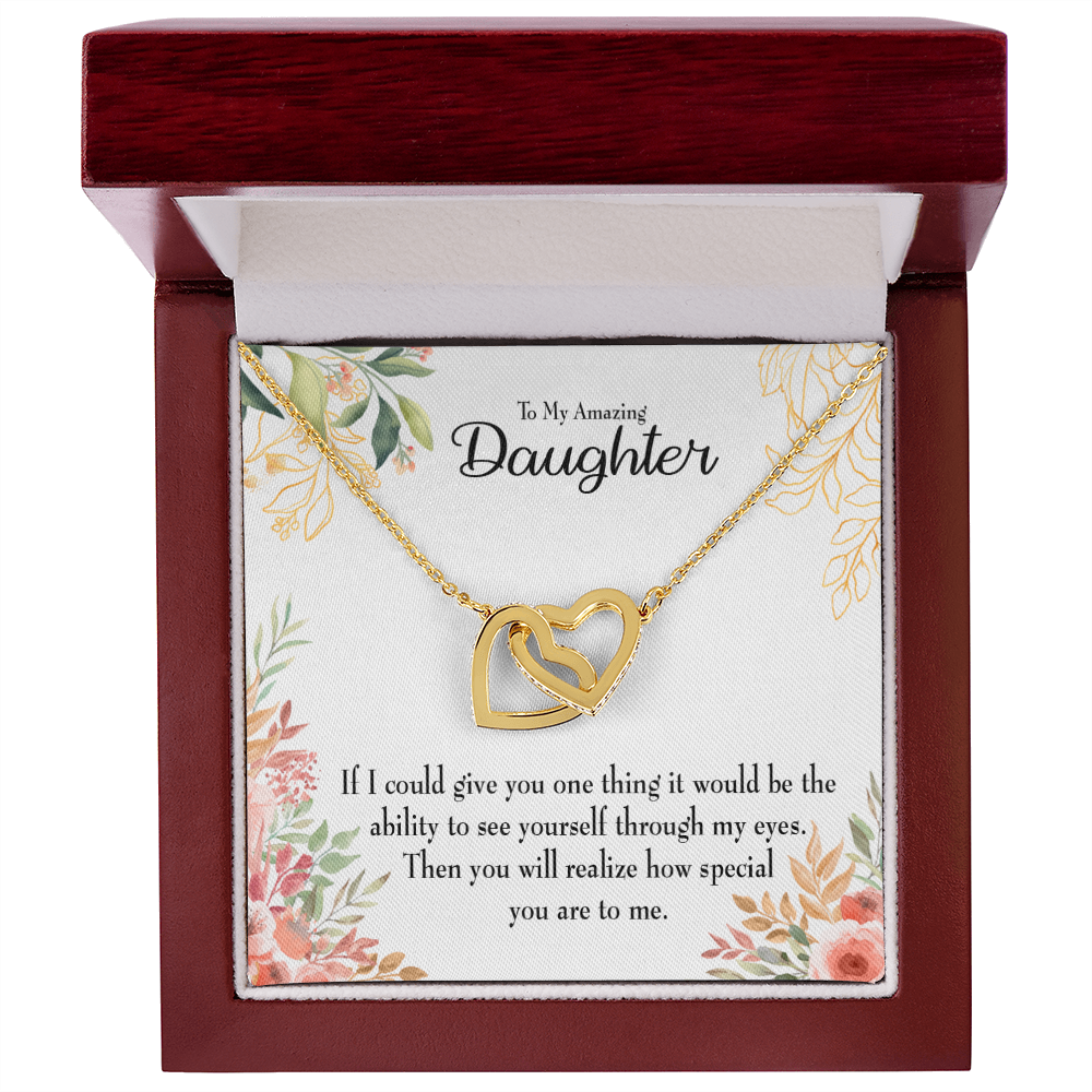 To My Daughter Ability to See Inseparable Necklace-Express Your Love Gifts