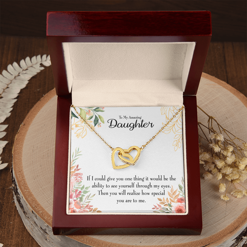To My Daughter Ability to See Inseparable Necklace-Express Your Love Gifts