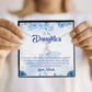 To My Daughter Aim For the Skies From Dad Alluring Ribbon Necklace Message Card-Express Your Love Gifts