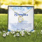 To My Daughter Aim For the Skies From Dad Forever Necklace w Message Card-Express Your Love Gifts
