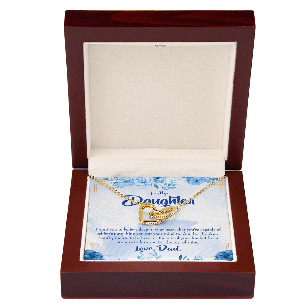 To My Daughter Aim for the Skies From Dad Inseparable Necklace-Express Your Love Gifts