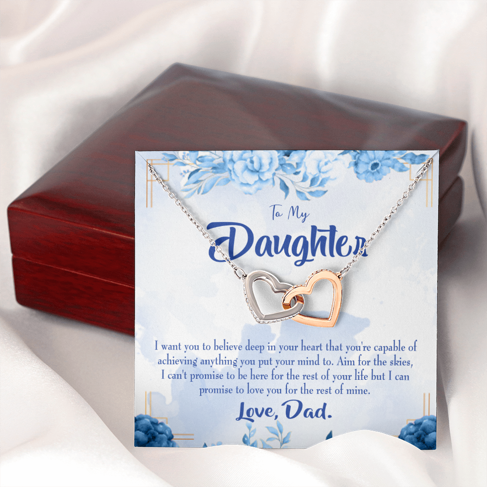 To My Daughter Aim for the Skies From Dad Inseparable Necklace-Express Your Love Gifts