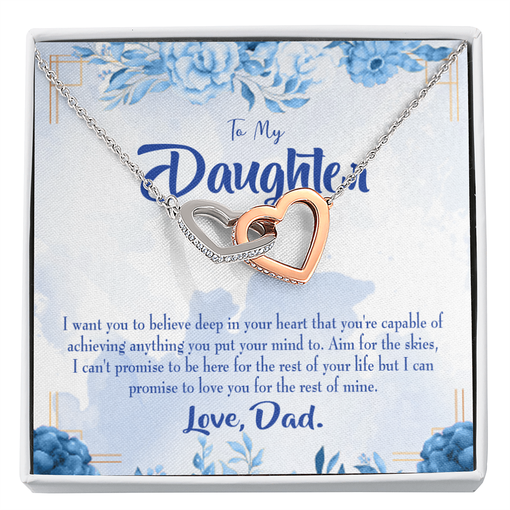 To My Daughter Aim for the Skies From Dad Inseparable Necklace-Express Your Love Gifts