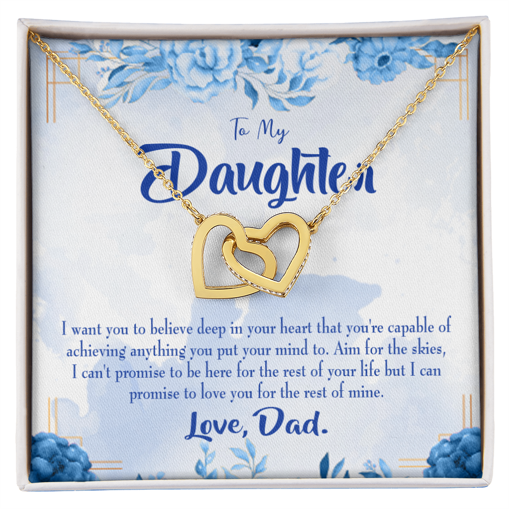 To My Daughter Aim for the Skies From Dad Inseparable Necklace-Express Your Love Gifts