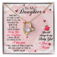 To My Daughter Always Be My Baby Girl From Mom Forever Necklace w Message Card-Express Your Love Gifts