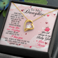 To My Daughter Always Be My Baby Girl From Mom Forever Necklace w Message Card-Express Your Love Gifts